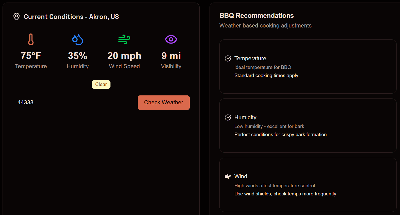 Weather-Aware Timelines
