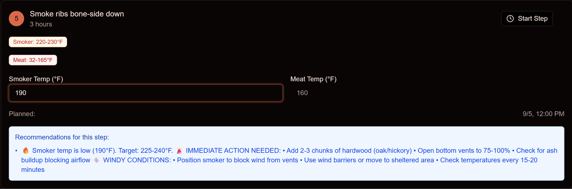 Live Temp Guidance